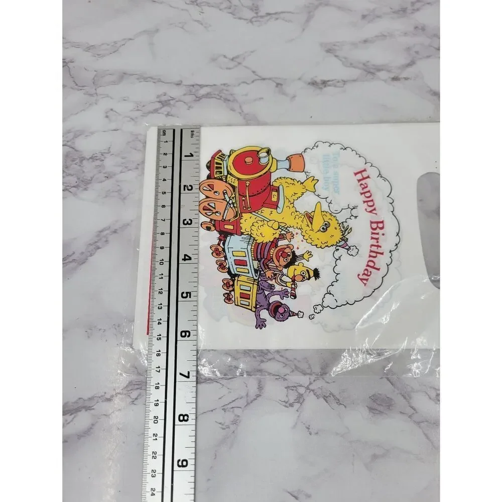 Sesame Street Happy Birthday Party Favor Treat Bags - White Vintage 90s